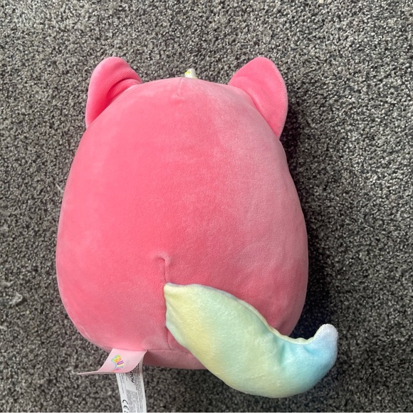 Sienna Squishmallow Caticorn 7-8” Cat Kitty Kitten Horn Pink Star Eye Plush Toy - Picture 4 of 7